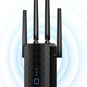 Wireless Wi-Fi Range Extender - Black